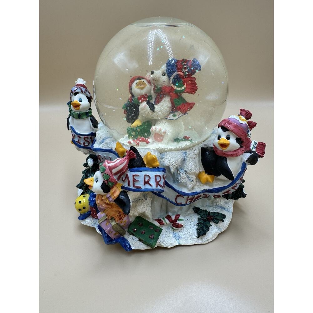 Garden Ridge 100 MM Penguins/Bears ASST Waterglobe Holiday Christmas